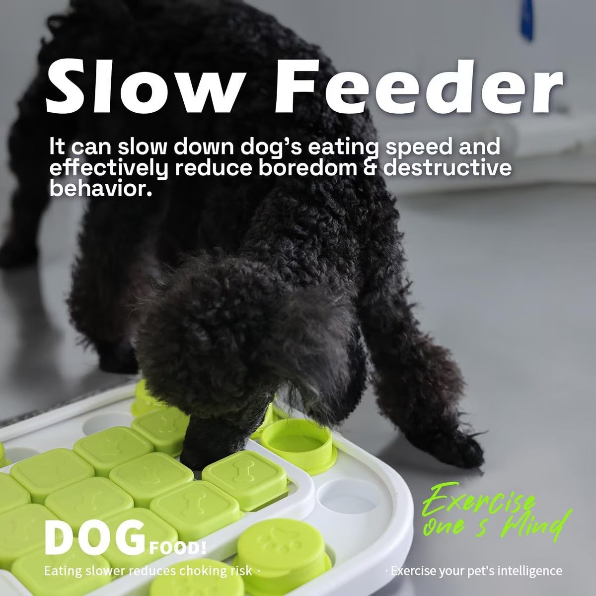 Interactives Dog Puzzle Toys - Mentally Stimulating Treat Dispenser for Training Large