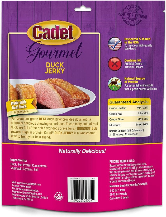 Cadet Gourmet Duck Jerky for Dogs