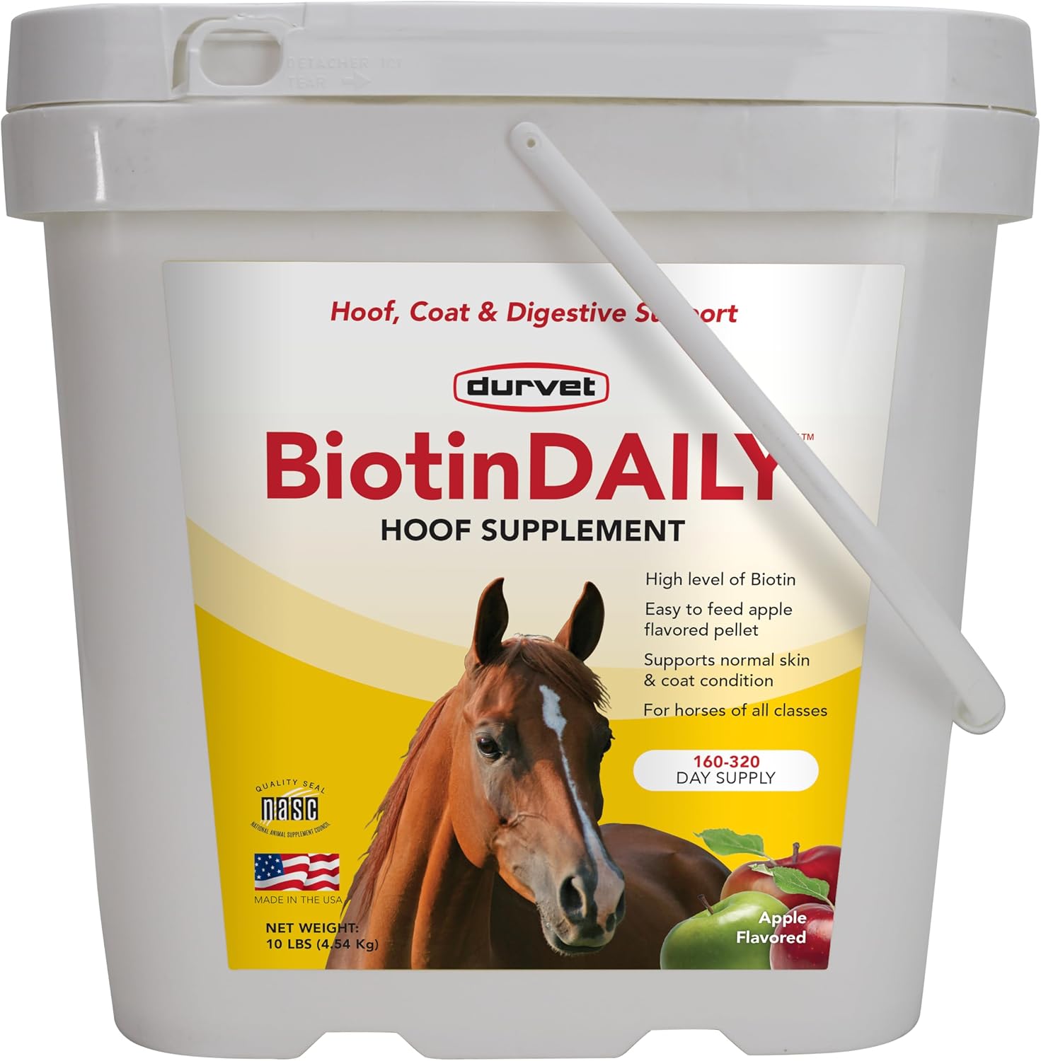 Durvet Biotin Daily Hoof Supplement for Horses 10lbs.