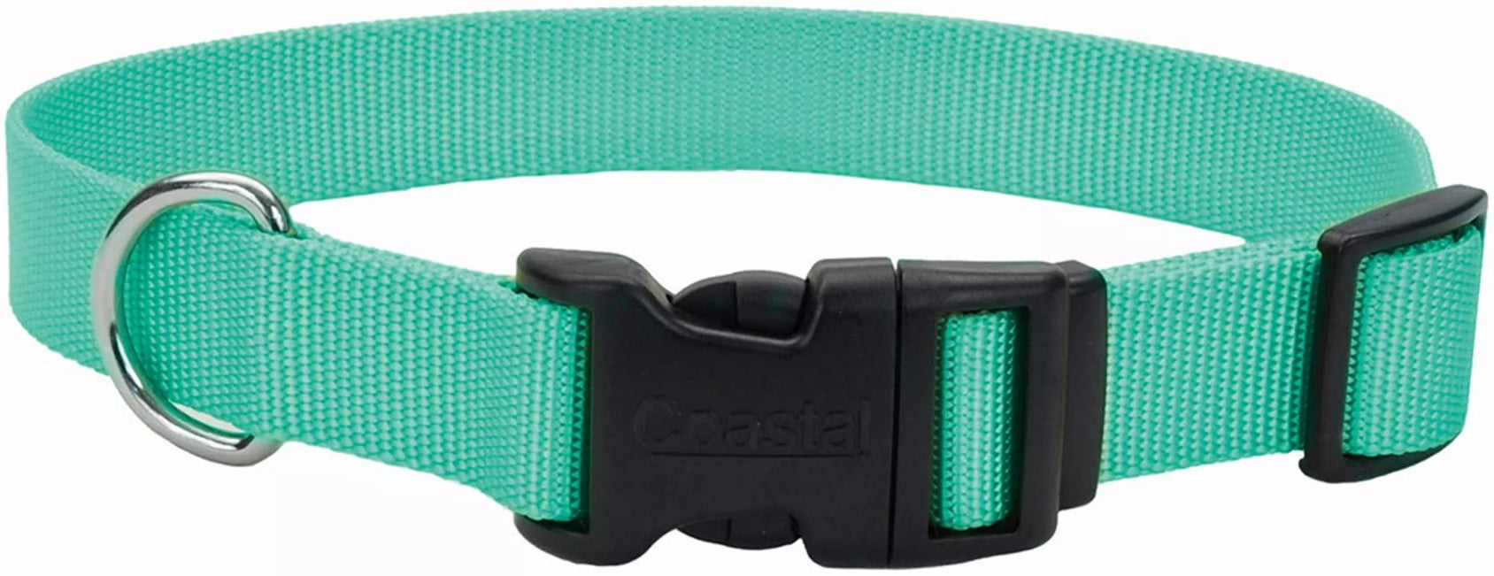 Coastal Pet Adjustable Dog Collar With Plastic Buckle Teal