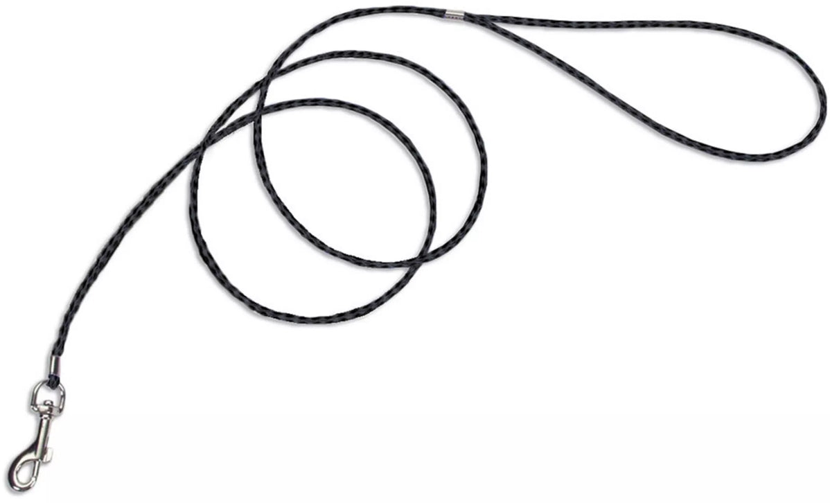 Coastal Pet Braided Poly Clamped Dog Leash Black