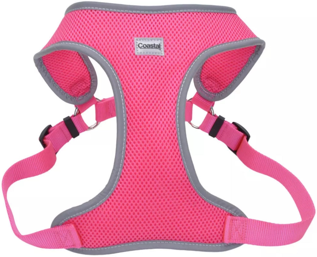 Coastal Pet Comfort Soft Reflective Wrap Adjustable Dog Harness Neon Pink