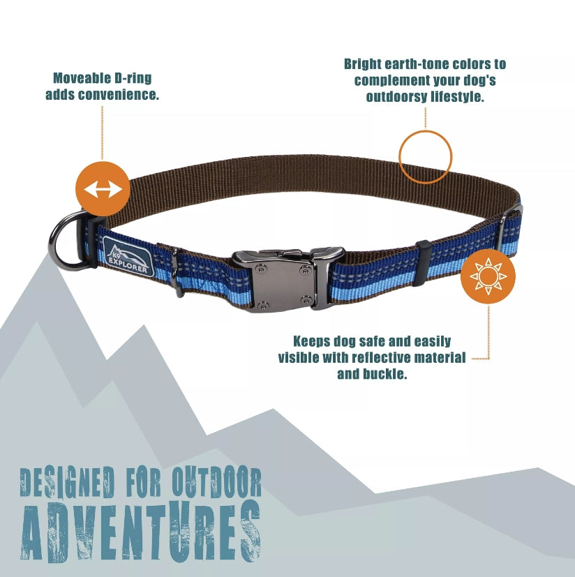 Coastal Pet K9 Explorer Reflective Adjustable Dog Collar Rosebud