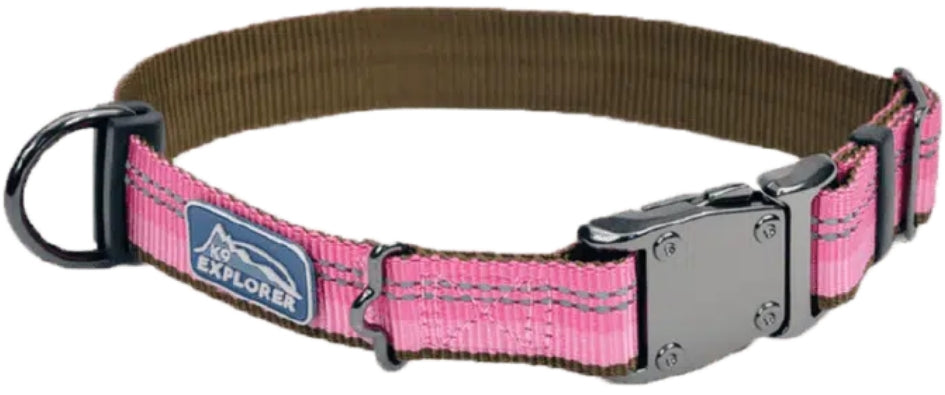 Coastal Pet K9 Explorer Reflective Adjustable Dog Collar Rosebud
