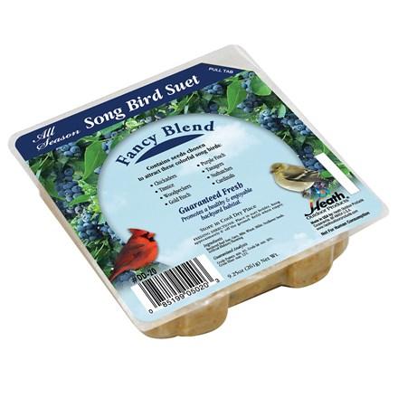 Heath Outdoor Fancy Blend Suet Cake 9.27 oz. High Energy All-Season Bird Food