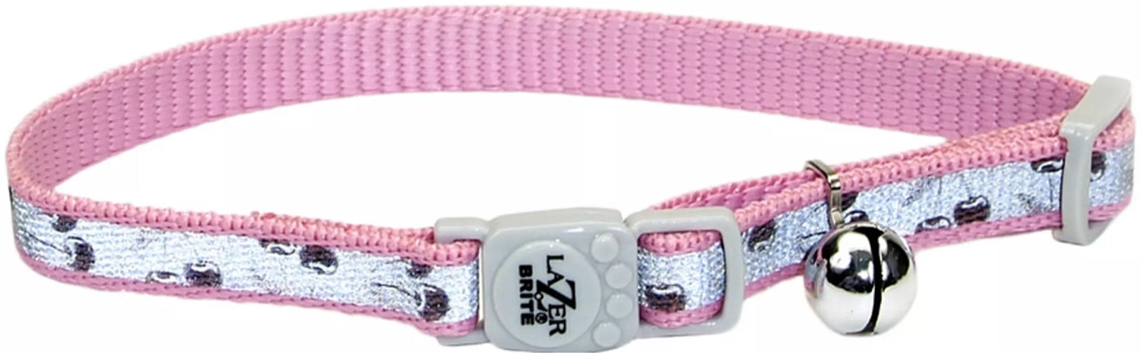 Coastal Pet Lazer Brite Reflective Adjustable Breakaway Cat Collar Pink Cherries