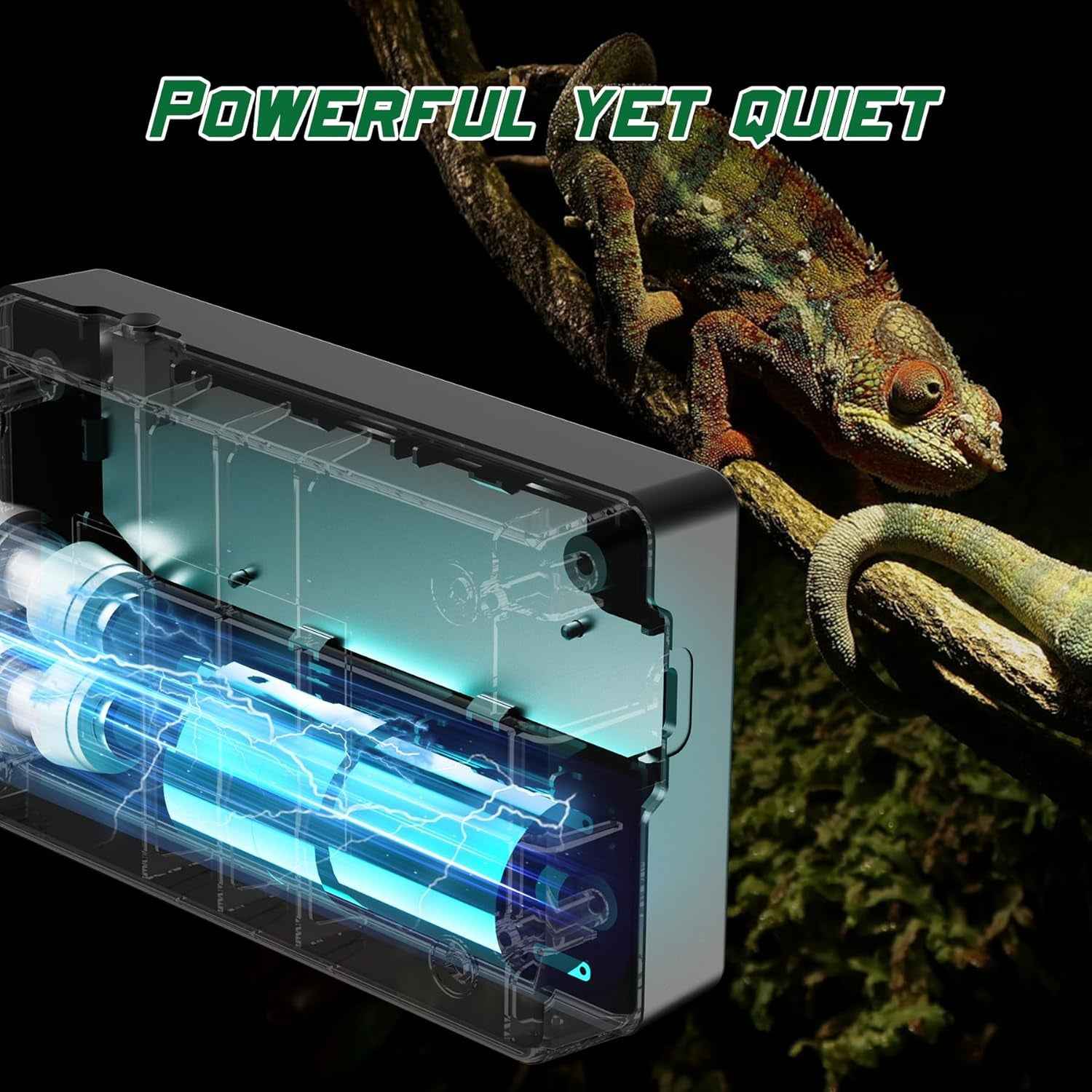 Automatic Reptile Misting System with Timer – Black