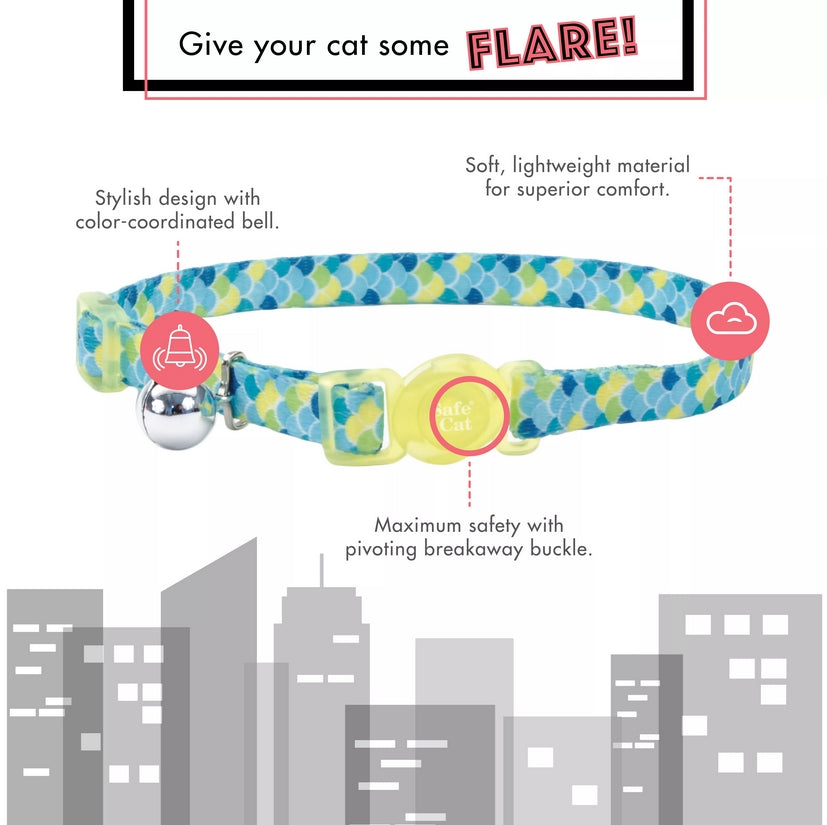 Coastal Pet Safe Cat Adjustable Breakaway Collar Zebra