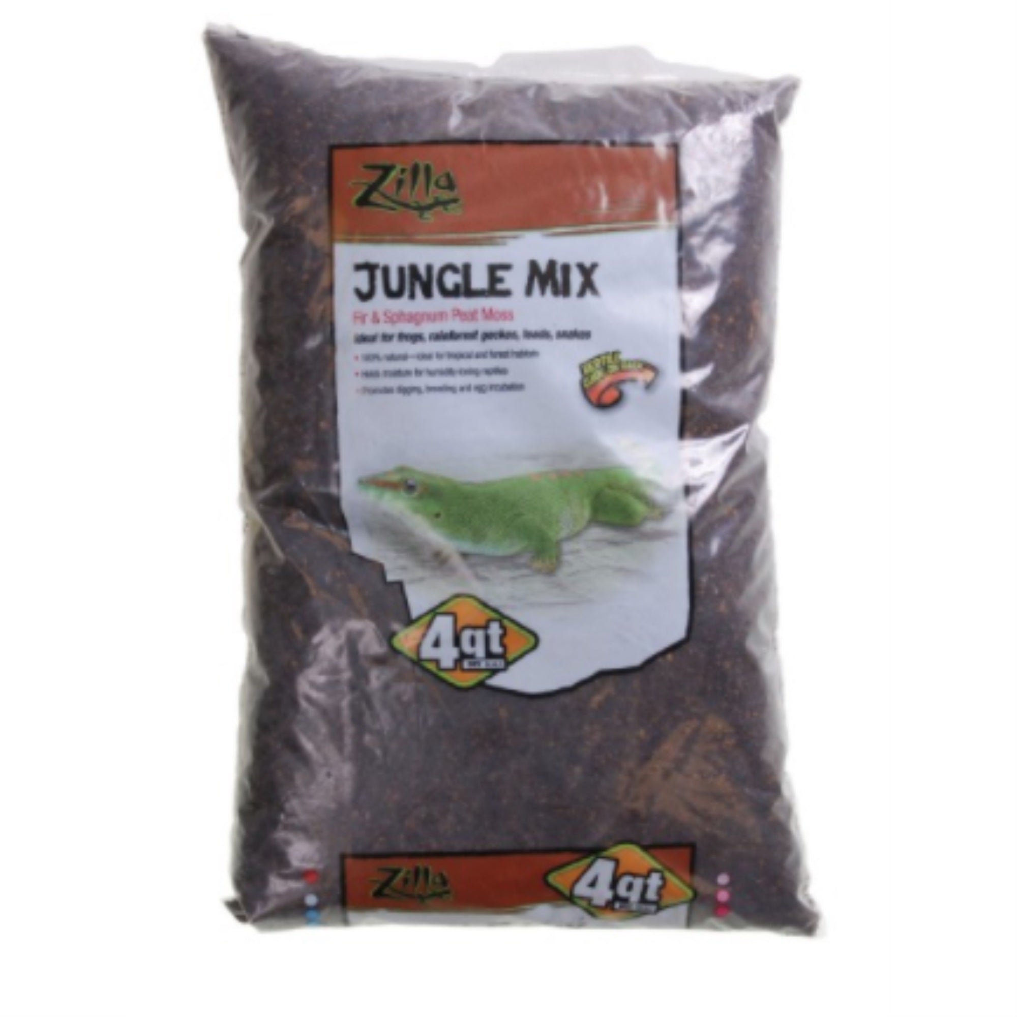 Zilla Jungle Mix Premium Reptile Bedding - 4 Qt