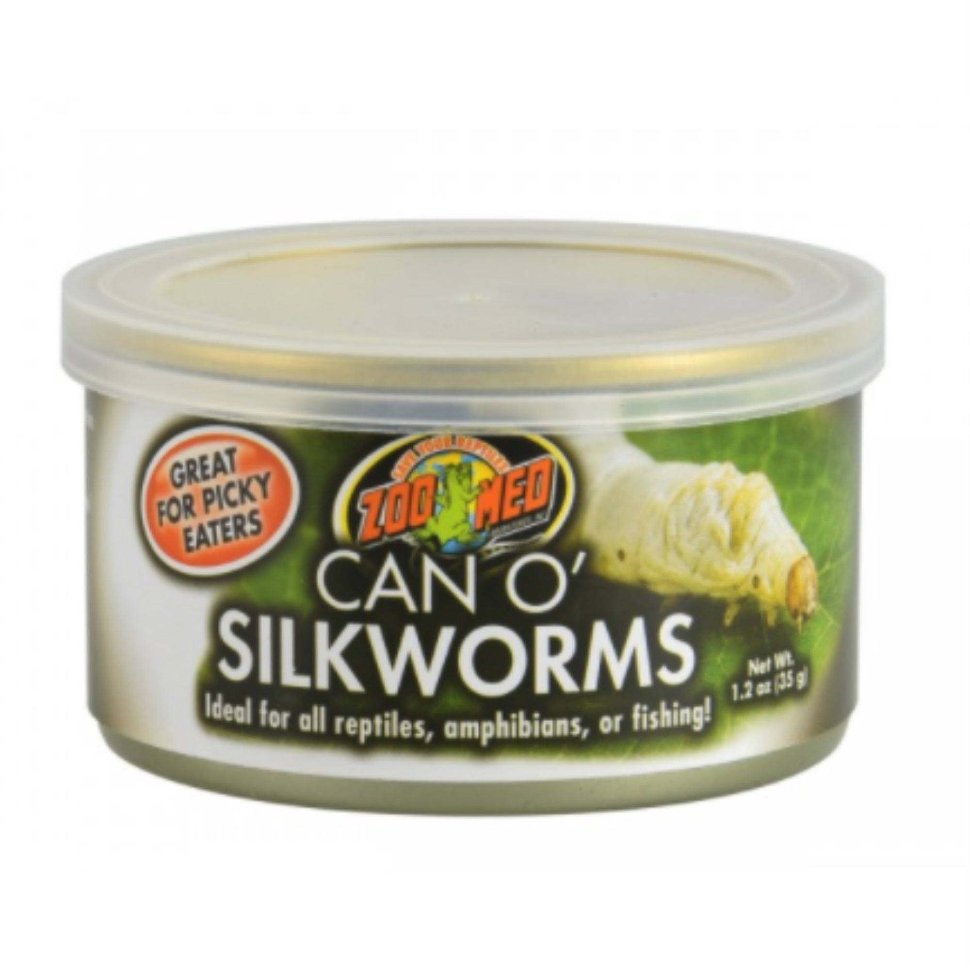 Zoo Med Can O Silkworms - 1.2 oz