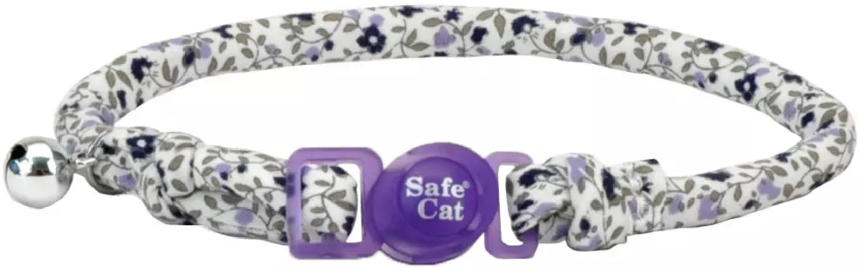 Coastal Pet Safe Cat Round Fashion Collar Purple Floral
