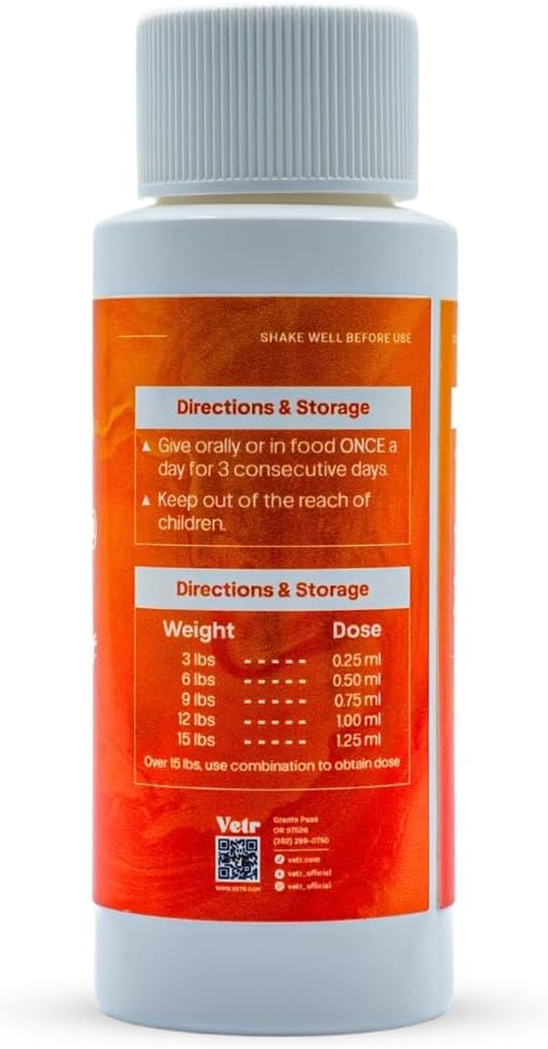 Vetr PraziMax Liquid Tapeworm Support for Dogs & Cats, 60 mL