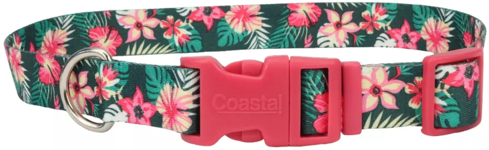 Coastal Pet Styles Adjustable Dog Collar Tropical Flower