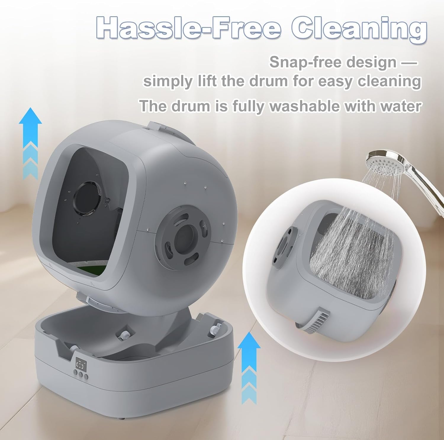 Automatic Self Cleaning Cat Litter Box App Control Weight Monitor