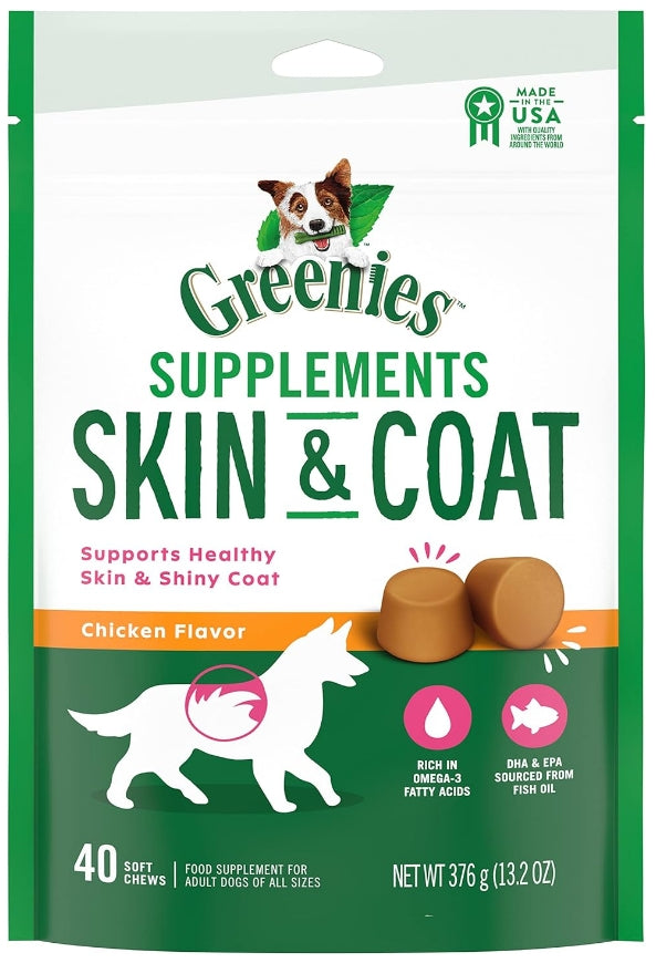 Greenies Skin and Coat Supplements for Dogs
