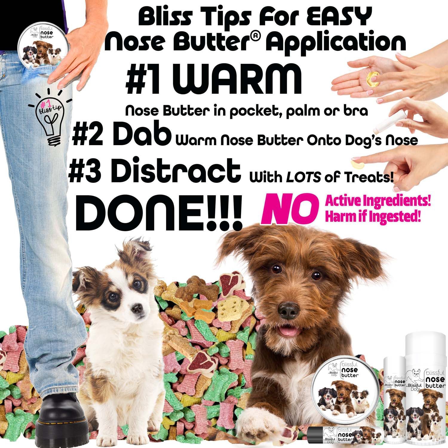3 Cute Puppies Nose Butter