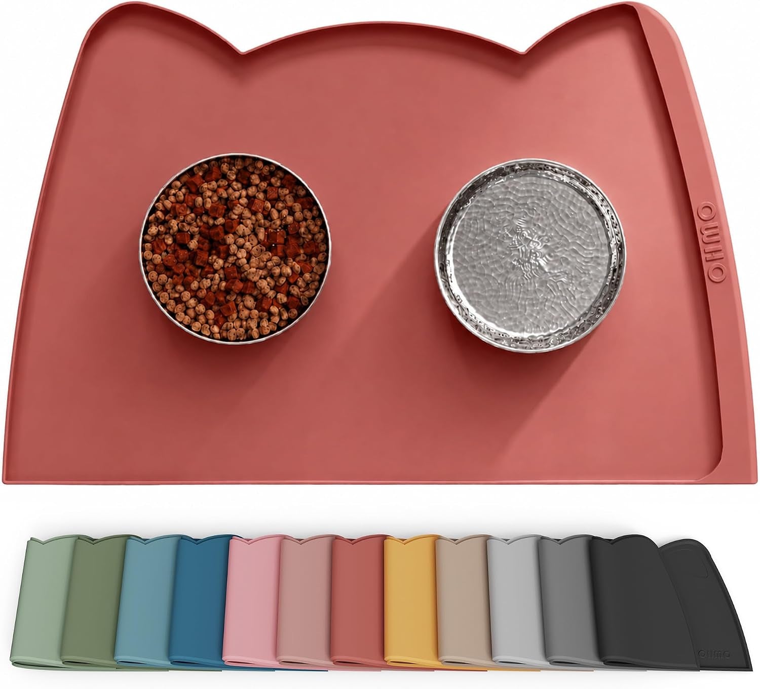 Silicone Pet Feeding Mat – Waterproof Non-Slip Bowl Mat, 36 Options