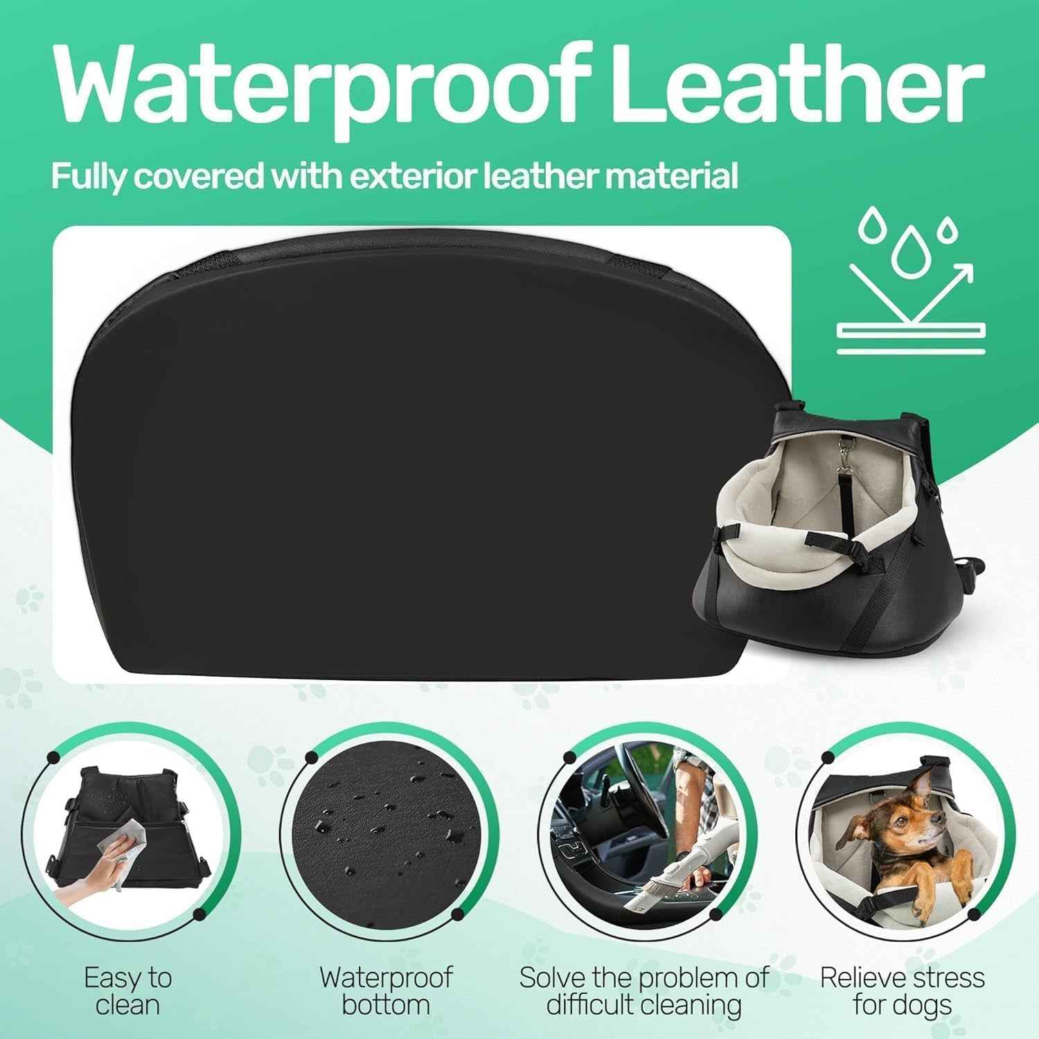 Small Dog Car Seat Booster for Dogs Up to 7 lbs