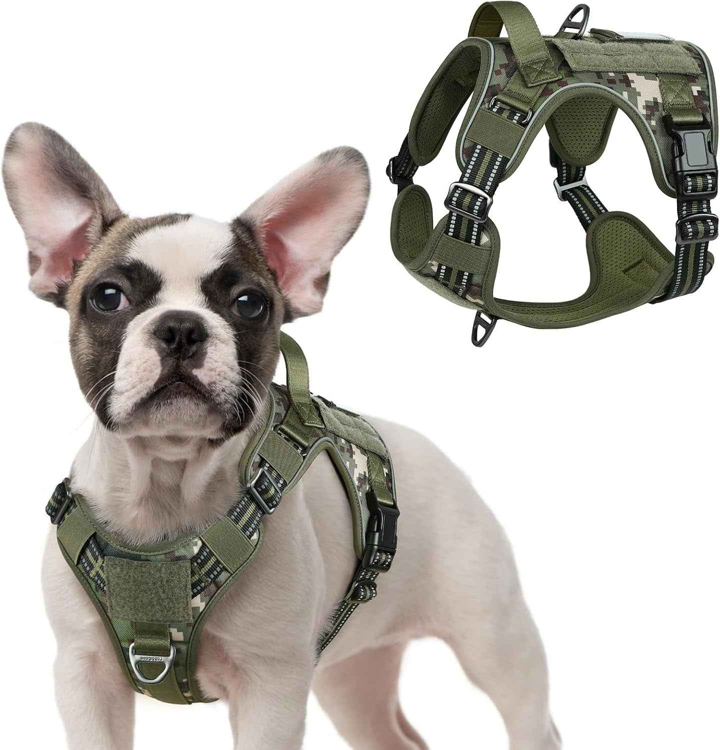 No-Pull Tactical Dog Harness MOLLE Vest for Medium & Large Dogs