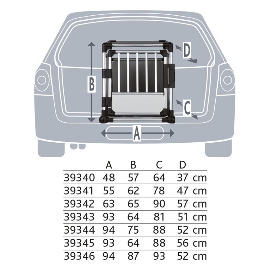 Trixie Transportbox Fr Haustiere L Aluminium