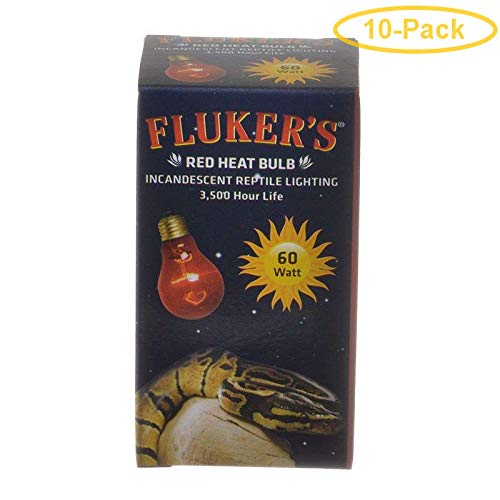 Fluker'S Red Heat Incandescent Bulb 60 Watt - Pack Of 10