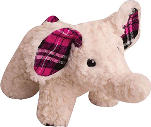 Snugarooz Ella The Elephant Dog Toy With Repair Patch – Plush & Durable Chew Toy For Dog - Made From Recycled Materials - Squeaky And Crinkly Material