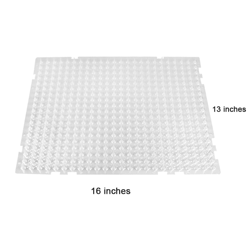 Yiteshi 10 Packs Scat Mat For Cats, 13X16 Inches Pet Deterrent Spikes, Indoor Outdoor Humane Cat Repellent Fence (Black)