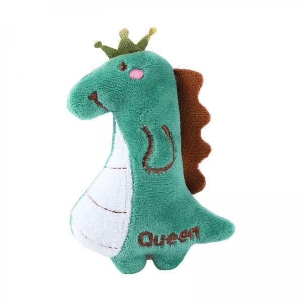 Ujeavette 2Xcat Catnip Toy Gift Kitten Interactive Plush Toy Bite Resistant Chewing Toy Greendinosaur 11.5Cm