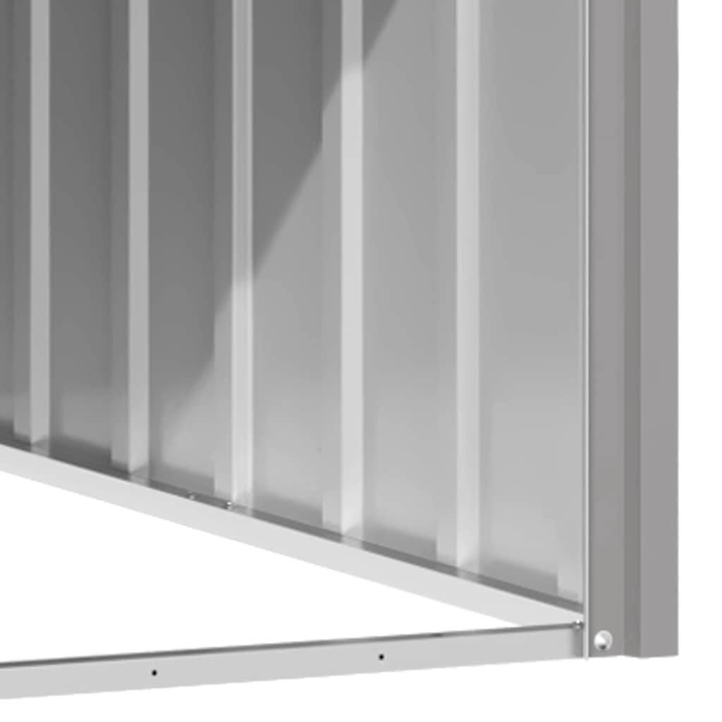vidaXL Dog House - Weatherproof Metal Kennel - 45.9" x 40.6" x 32.1" - Gray - Model 171542