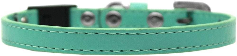 Mirage Pet Products 509-1 AQ-16 Omaha Plain Puppy Dog Collar, Aqua, Small