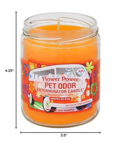 0 Flower Power„ Pet Oder Exterminator Candle 13 Oz