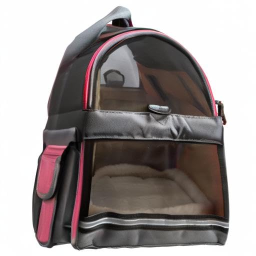 Coastal Pet Bergan Comfort Carrier - Safe, Comfortable Dog & Cat Travel Carrier - Airline Friendly Soft Pet Carrier - Breathable Carrier For Pet Owners - Heather Berry, 19' X 10' X 13'