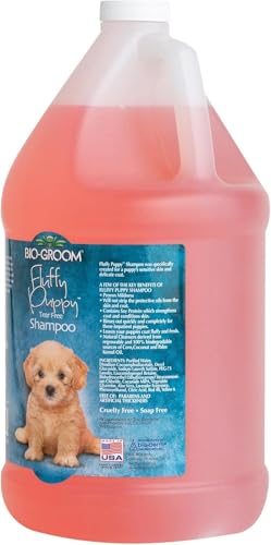 Bio-Groom Fluffy Puppy Tear-Free Shampoo- Dog Bathing Supplies, Puppy Shampoo, Cat & Dog Grooming Supplies For Sensitive Skin, Cruelty-Free, Made In Usa, Tearless Dog Products - 1 Gallon