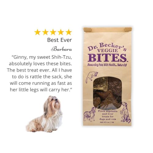 Dr Beckers Veggie Bites Dog & Cat Treats, 4 oz (113g)