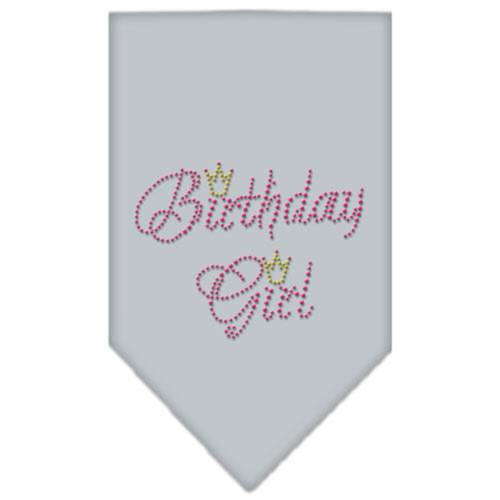 Mirage Pet Products Birthday Girl Rhinestone Bandana, Small, Cocoa