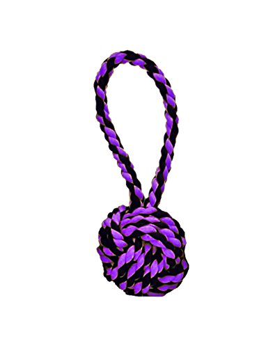 Multipet Nuts For Knots Heavy Duty Rope Dog Toy With Tug 4' Colors Vary