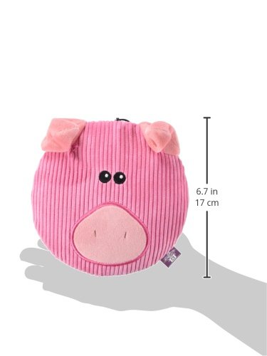 Multipet 43209-1 Sub-Woofer Squeaking Pig Toy, 7'', Pink