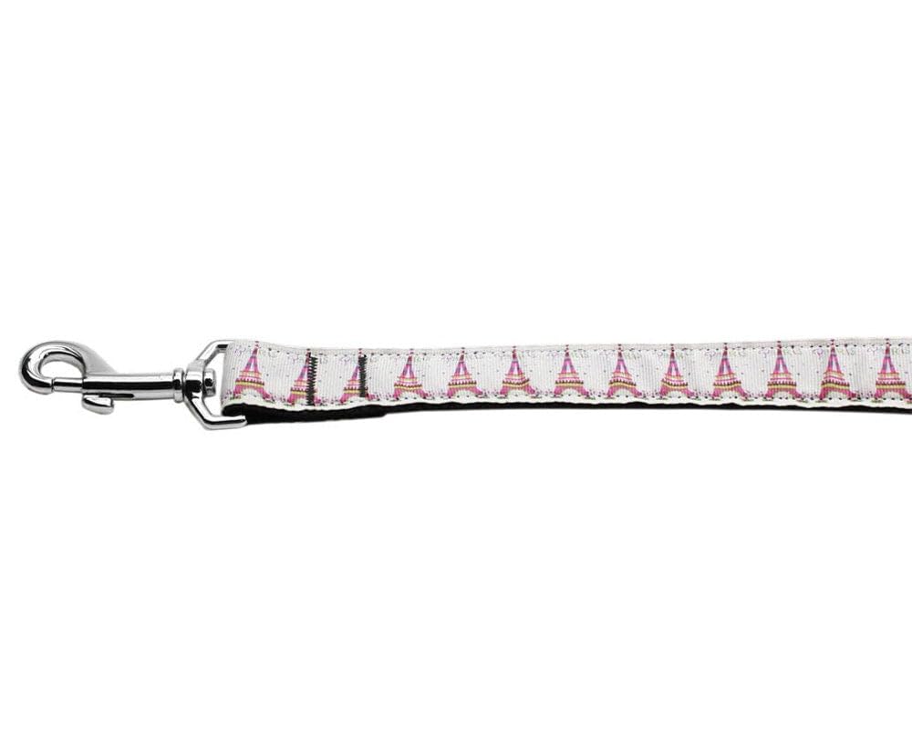 Pet Dog & Cat Nylon Collar or Leash, "Eiffel Tower" 3/8" w x 6 ft. leash