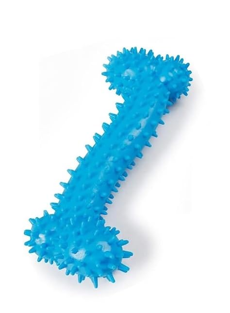 Psk Pet Mart Dog Chew Toy For Puppy, Cute Blue Small Dog Toy, Durable Chew Toy For Dogs And Pets  Durable & Non Toxic Spiky Rub