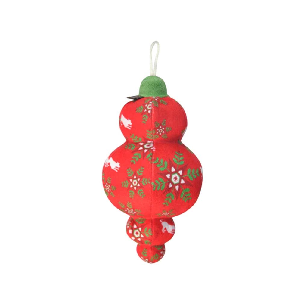 P.L.A.Y. Cute Plush Dog Toys - Santa's Little Squeakers Christmas Ornament Themed Durable Chew Toy, Great for Puppies & Small, M