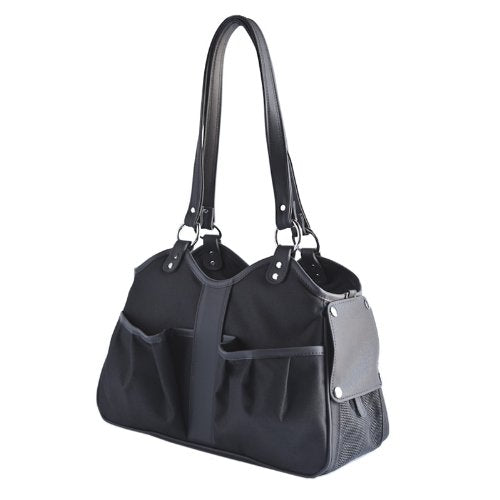Petote Metro Classic Dog Carrier, Black Sable, Petite