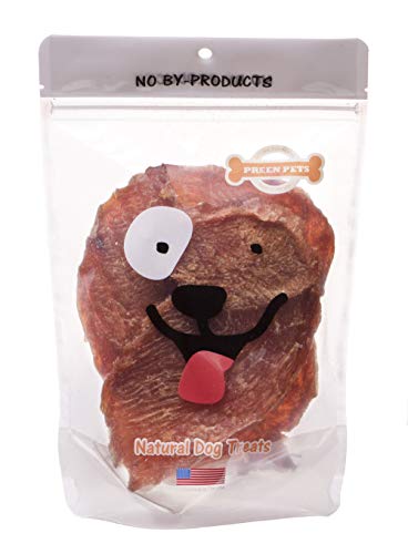 Turkey Jerky Dog Treats - 100% USA Grade A Turkey Breast (1 Pound Bag)