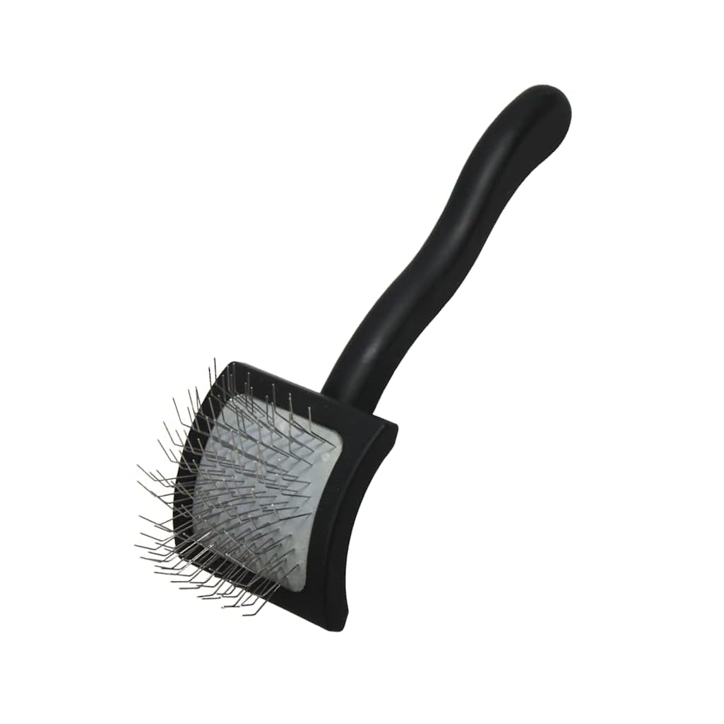 Chris Christensen Baby K Dog Slicker Brush, Groom Like A Professional, Fluff Detangle Style, Saves Time Energy, Black, Small