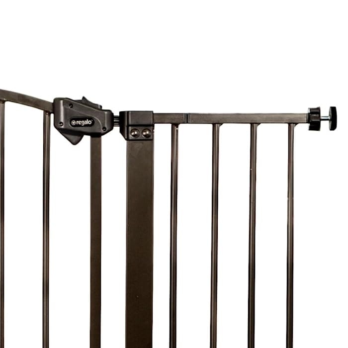 Regalo Easy Step Extra Tall Arched Décor Walk Thru Baby Gate, Includes 4-Inch Extension Kit, 4 Pack Pressure Mount Kit And 4 Pack Wall Mount Kit, Bronze, 36-Inches Tall (Pack Of 1)