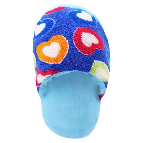 KUTKUT Cute Pet Dog Cat Plush Squeak Sound Dog Toys Funny Fleece Durability Chew Molar Toy Fit for All Pets (Blue Sleeper)