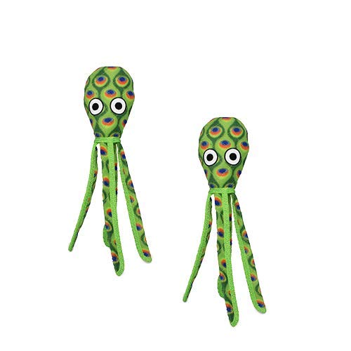 TUFFY - 2 Pack Original : Squid Dog Toy : : Ultra Durable Plush Toy with Multiple Layers & Reinforced Seams, Washable and Floats