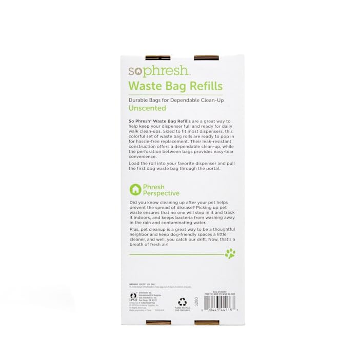 So Phresh Dog Waste Bag Refill Rolls Seasonal Bulk Variety Pack. Count of 720