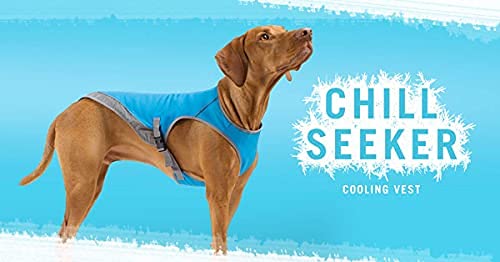 Canada Pooch Dog Cooling Vest - Evaporative Cooling Vest For Dogs With Breathable Mesh Material & Reflective Lining, Adjustable For Dogs 32 (31-33' Back Length), Tie Dye
