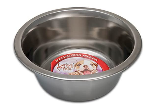 Loving Pets Standard Stainless Dish, Dog Bowl, 1 Pint