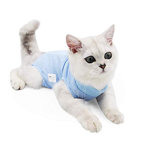 Cat Recovery Suit For Abdominal Wounds Or Skin Diseases, Breathable E-Collar Alternative For Cats And Dogs, After Surgery Wear A